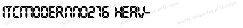 ITCModernNo216 Heav字体转换